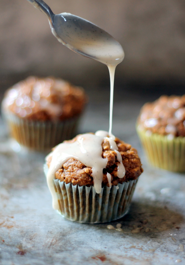 Chai Spiced Healthy Apple Oatmeal Muffins