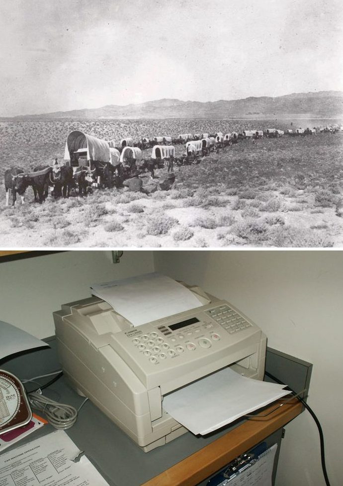 The Fax Machine Was Invented The Same Year The First Wagon Crossed The Oregon Trail