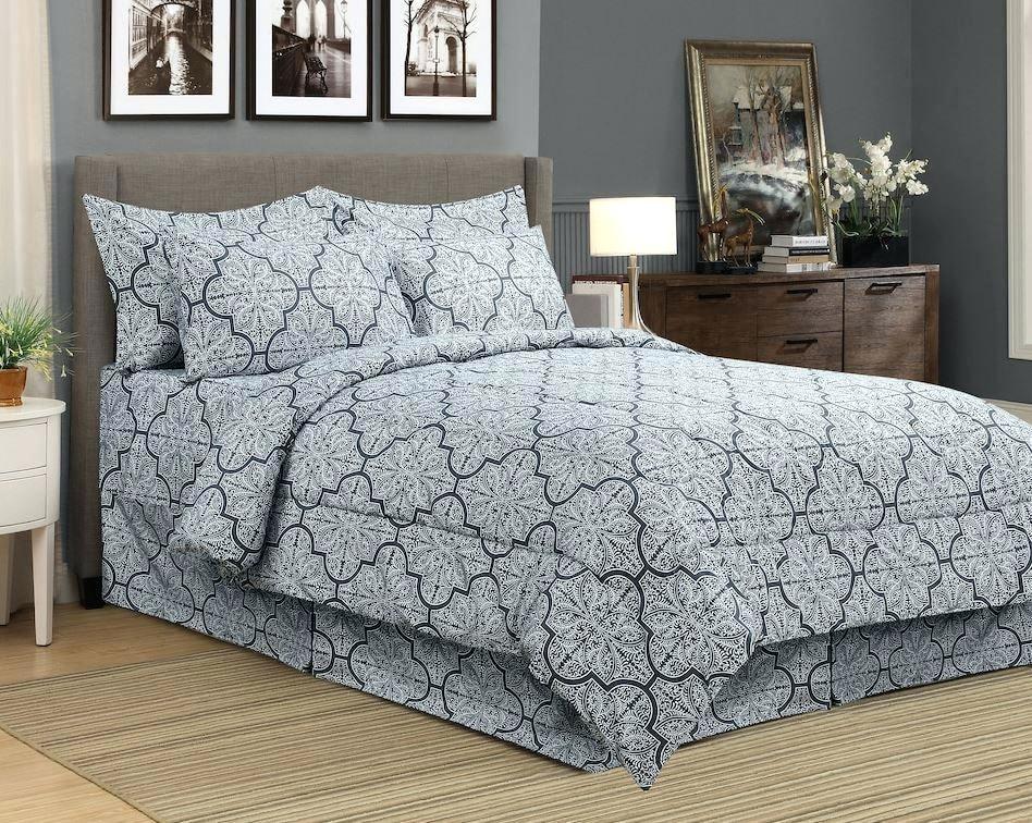 Mainstays 8-pc Comforter/Quilt Set - $34