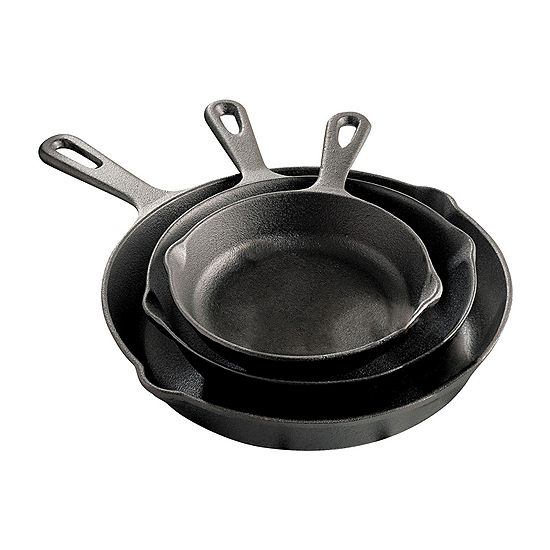 3-pc Cast Iron Frying Pans - $21.99 