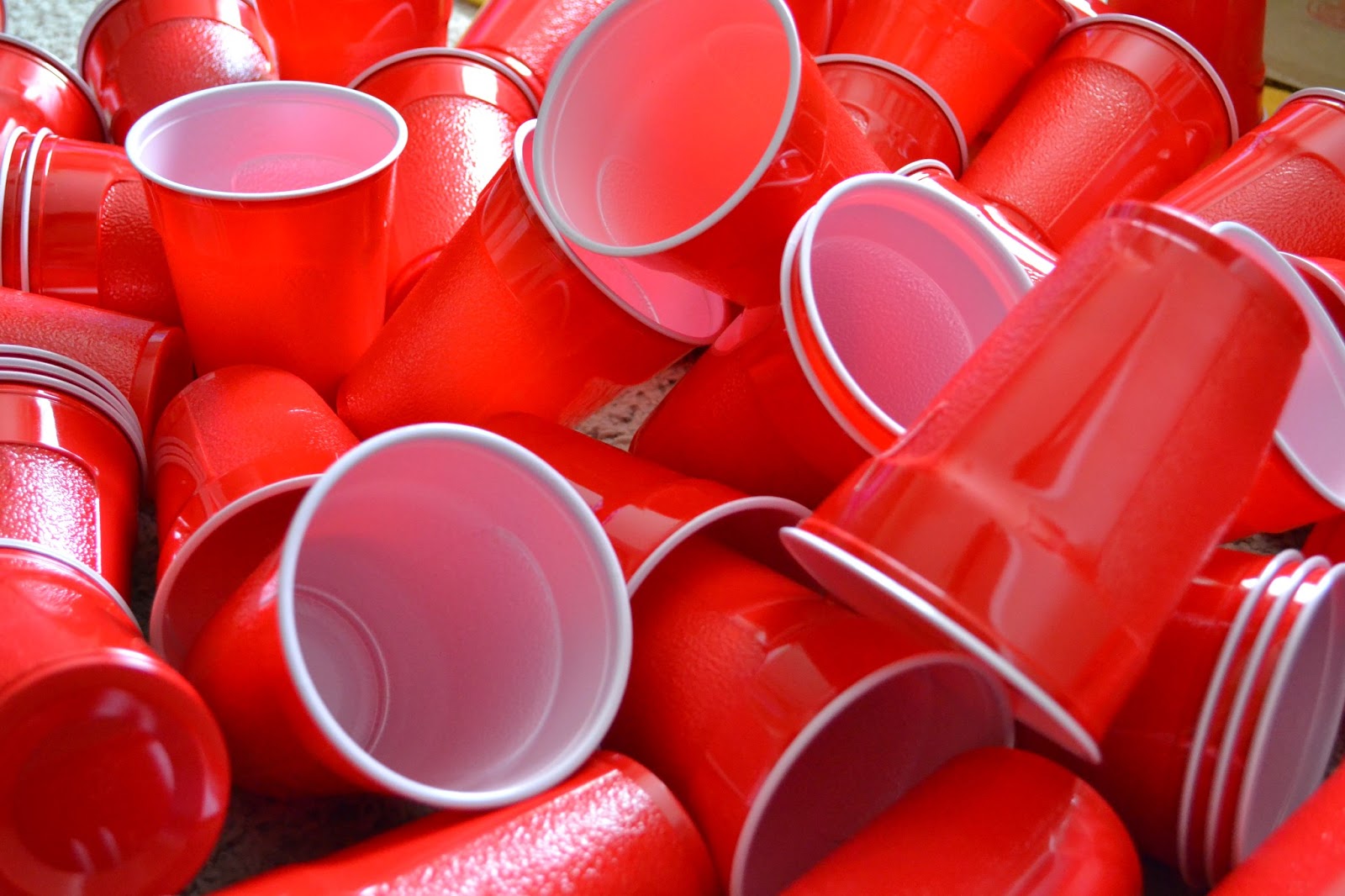 Horizontal Lines On Red Solo Cups