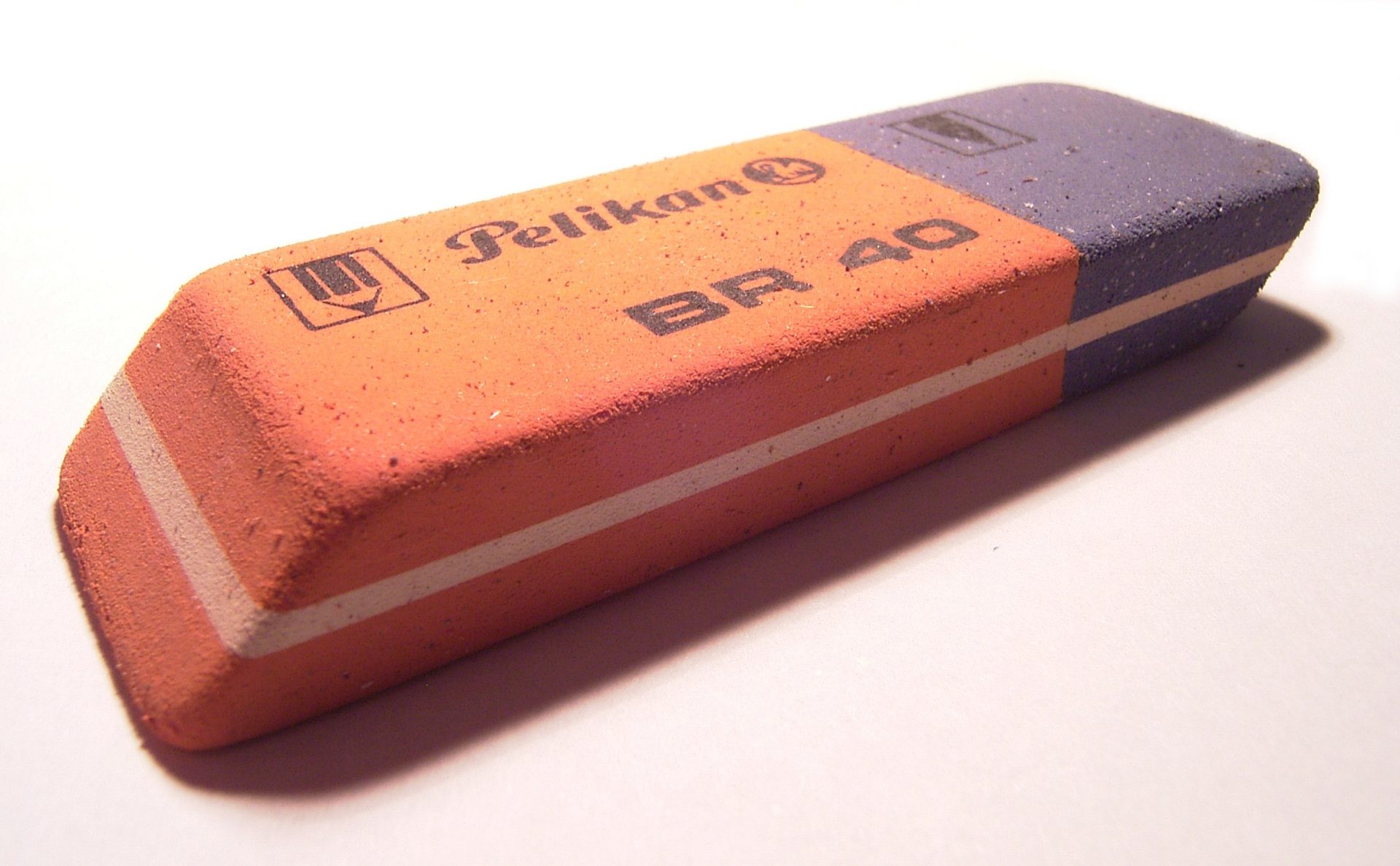 Blue Section On An Eraser