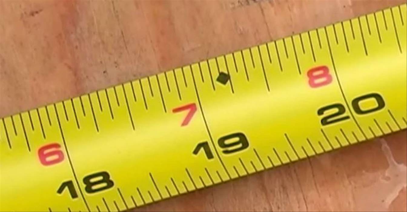 Small Black Square On Measuring Tapes