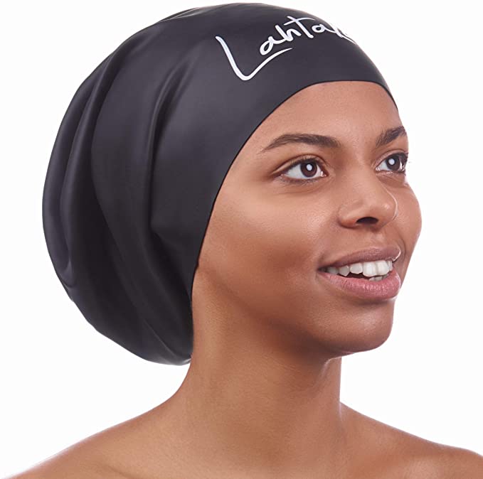 Lahtak Silicone Swim Cap For Long Hair