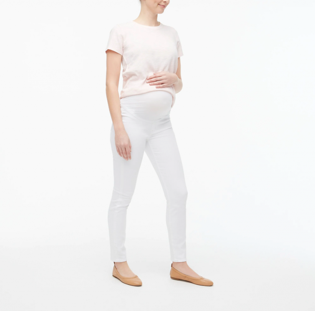 No Need To Avoid White Jeans, Here Are Some Great Options For Maternity