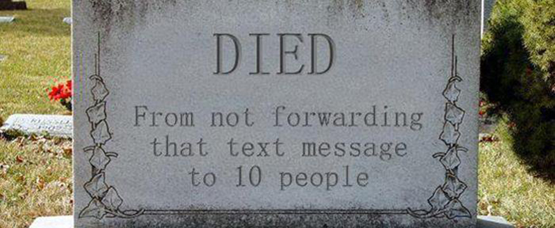 Chain Messages Are Real