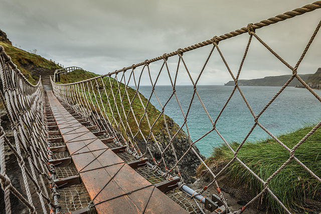 Carrick A Rede Rope Bridge In North Ireland