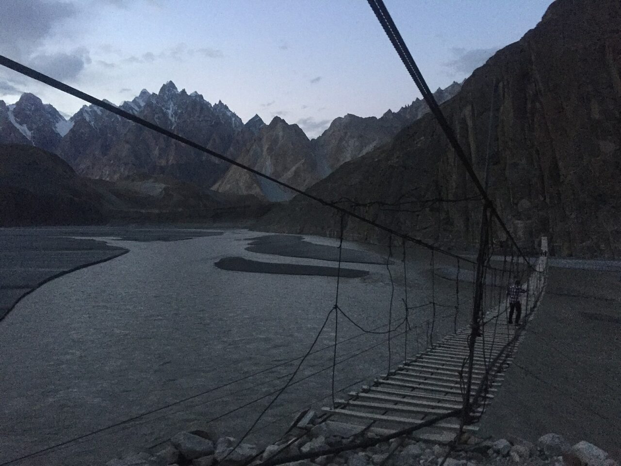 Hussaini Hanging Bridge In Pakistan