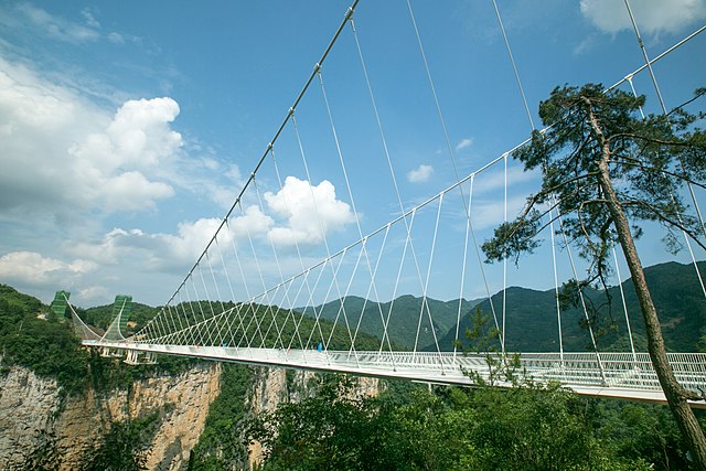 Suspension Glass Bridge In China