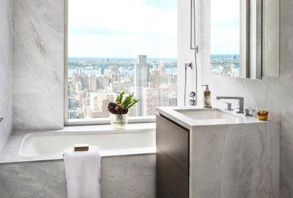 Marble Tub With City Views