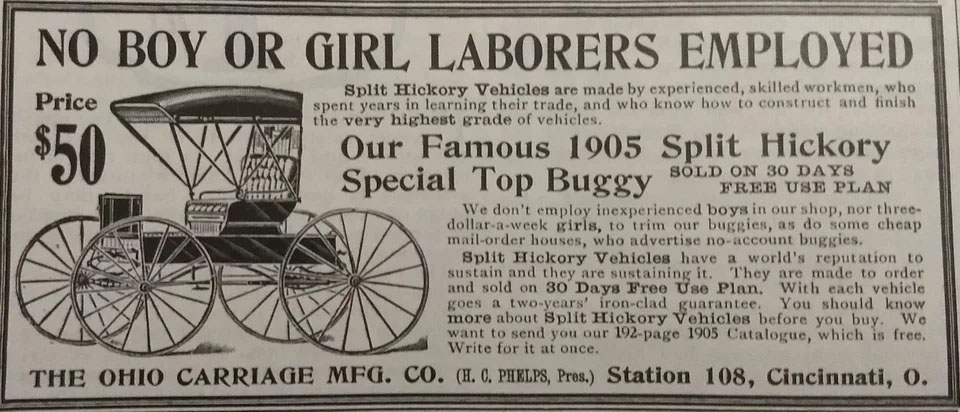 Ohio Carriage Company in the 1900s