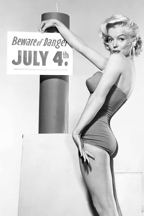 Marilyn Monroe and Fireworks Safety in the 1950s