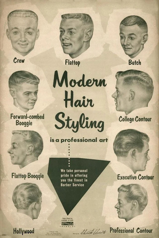 Modern Hair Styling in the 1950s