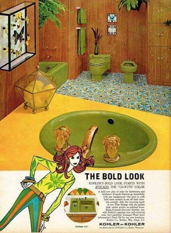 Kohler Bathroom Fixtures in the 1960s