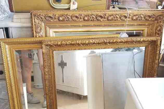 Gold-framed Mirrors